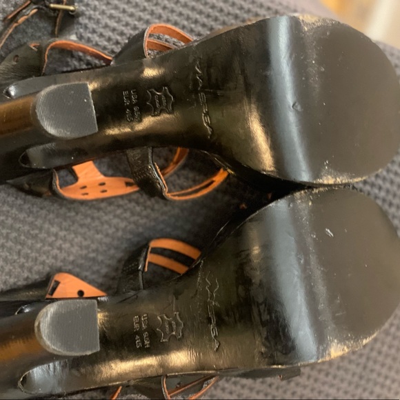 Via Spiga Gwen Leather Sandal in BLACK! Here comes the Hotstepper🔥🔥🔥 Sz 8.5M - Picture 8 of 9